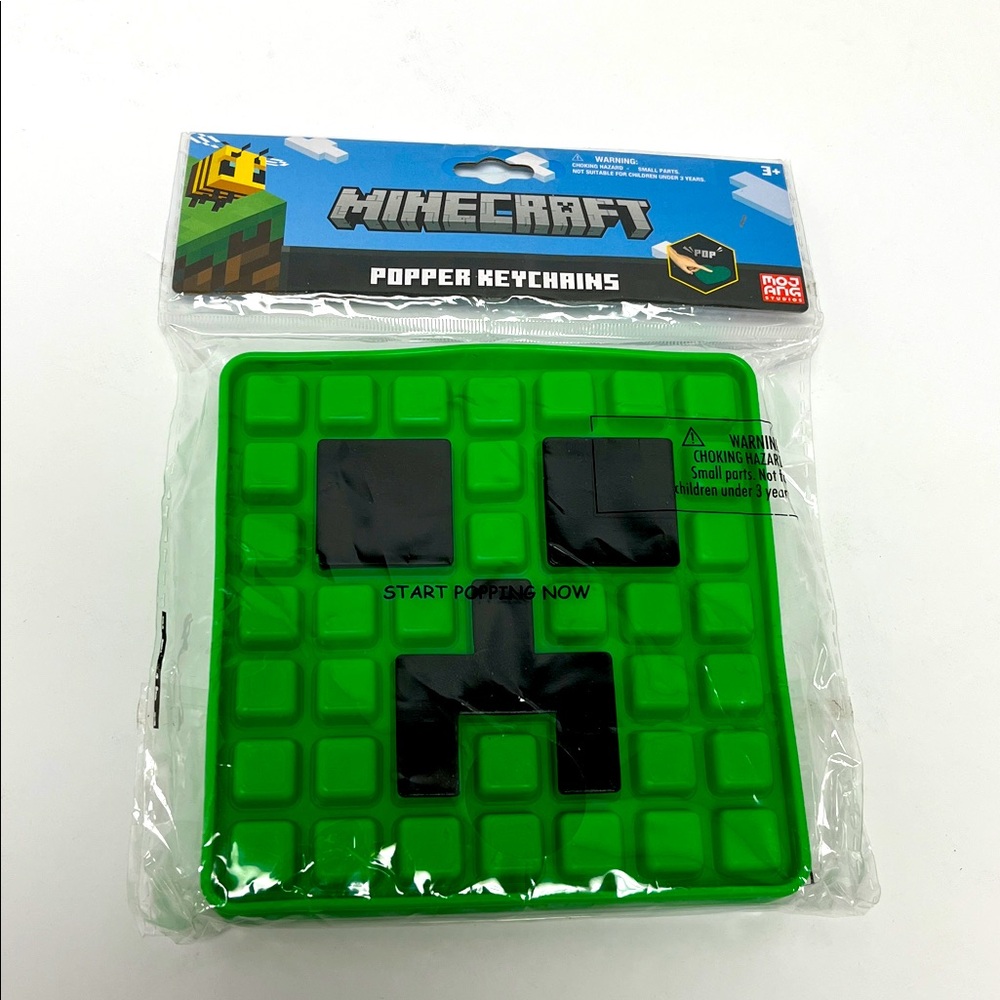Minecraft Creeper Fidget Popper Keychain